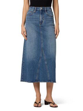 Joe's Jeans Womens A-line Maxi Denim Skirt Elyssa Size 24 / US 00